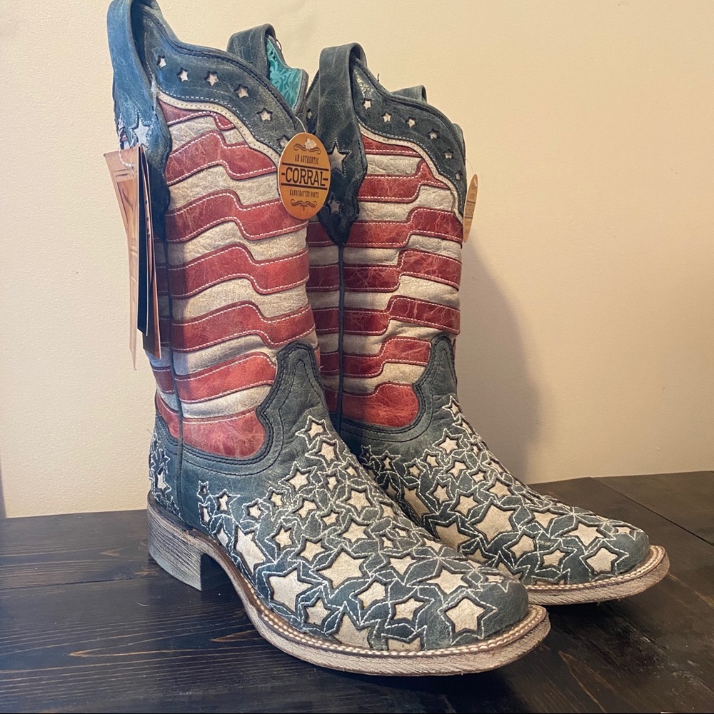 Corral GLOW IN THE DARK Flag Boots